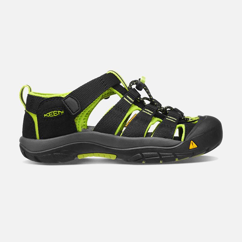 Keen Newport H2 Trekkingsandalen Kinder DE-90831 Black/Lime Green - Keen Kinderschuhe Schwarz / Lime